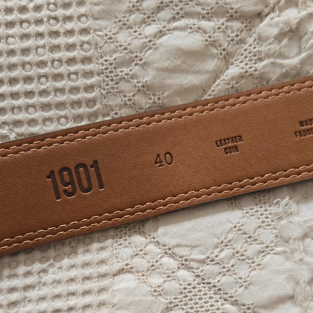 Men's 1901 Brown Suede Belt - Casual Leather Dress Belt Size 40